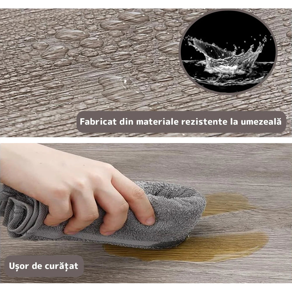 Set 36 Placi, De Pardoseala, AT PERFORMANCE®, durabil, autoadezive, PVC, 914.4mm x152.4mm, mm 5 m²/box, Gri cenusiu